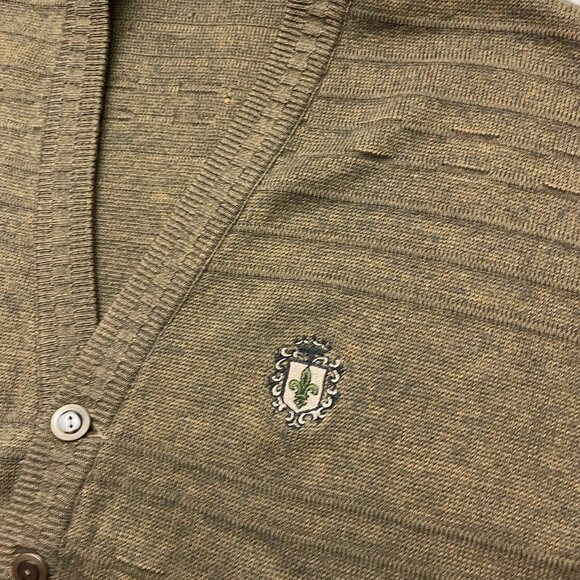 Vintage Westbury Sweater Cardigan Size XL Green Wool Blend Button Up - Picture 2 of 11